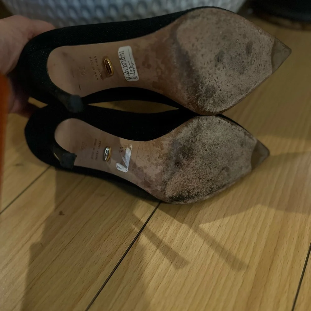Sergio Rossi black stiletto heels. - Picture 3 of 5